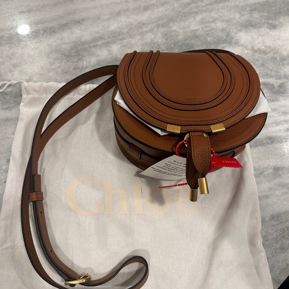 Chloe Tan Textured  Leather  Marci Mini Bag - Picture 3 of 3